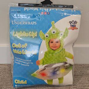Underwraps Out of This World Light Up Alien Costume 2/4T
